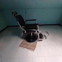 Sedia da barbiere anni 50 completamente ristruttur