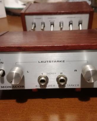 AMPLI PER CUFFIA+ SELETTORE INGRESSI AUDIO-MONACOR