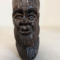 statuetta con testa duomo in ebano