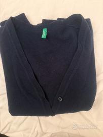 Golf aperto davanti benetton blu