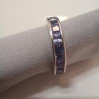 Anello oro 9k con tanzanite sconto 50%