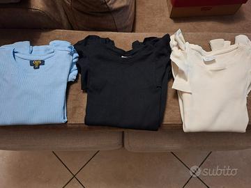 3 maglie Zara-OVS per bambina 7-8-9 anni