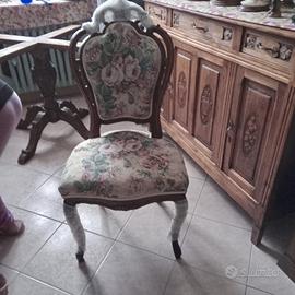 4 sedie d'epoca 