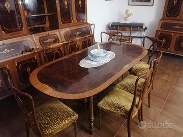 tris mobili in radica