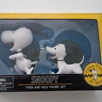 Snoopy "Then and Now" Figure Set - Peanuts 60 Year