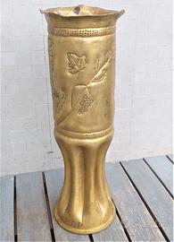 Trench Art vaso ricavato da bossolo italiano 1GM