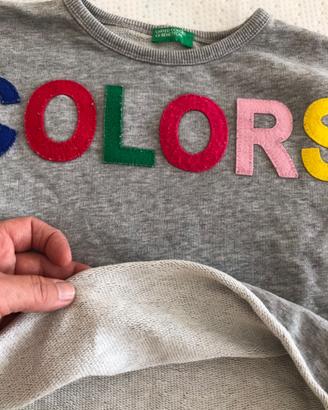 Completo felpa + pantaloni Benetton 6/7 anni