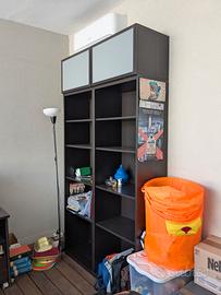 libreria Besta marrone scuro 