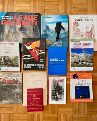 Libri tema montagna e Trentino