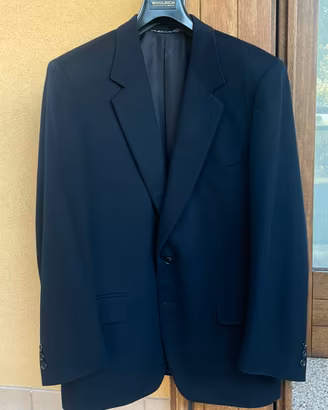 Giacca blu marino in lana Loro Piana  — Taglia 50