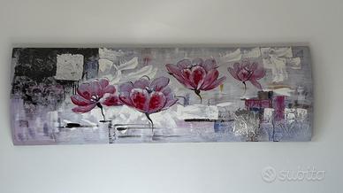 Quadro floreale 48*148 cm