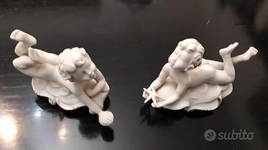 Coppia bimbi ceramica Capodimonte