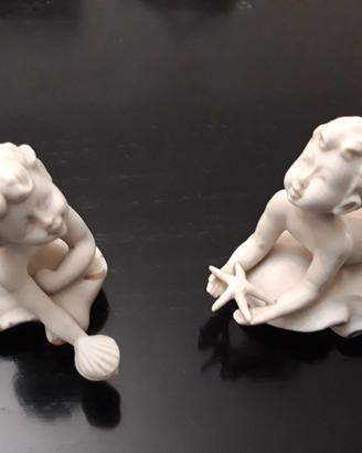 Coppia bimbi ceramica Capodimonte
