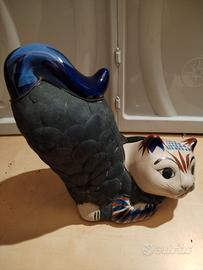 Gatto in ceramica modernariato
