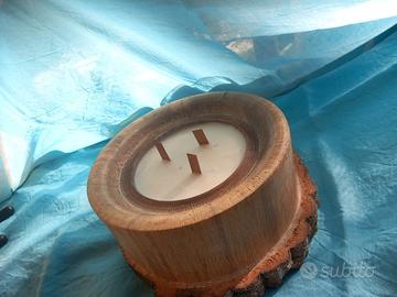 candele legno con cera di soia e profumate 