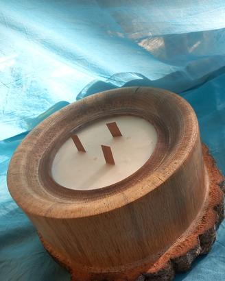 candele legno con cera di soia e profumate 