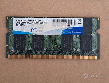 Adata Ram 2GB DDR2  SO-DIMM 