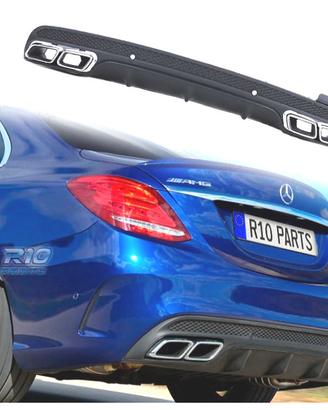 DIFFUSORE MERCEDES CLASSE C W205 SEDAN 14-18 AMG N
