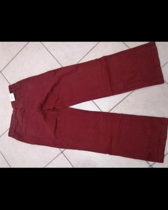 Jeans a palazzo  con strass 52