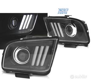 FARI FORD MUSTANG 04-09 TUBO LUMINOSO NERO