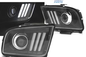 FARI FORD MUSTANG 04-09 TUBO LUMINOSO NERO