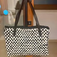 Borsa Tote Artigianale in Fettuccia