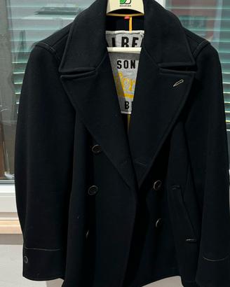 Cappotto tre quarti uomo sfoderato blu taglia M