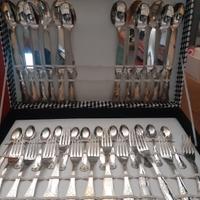 Set posate argento 800