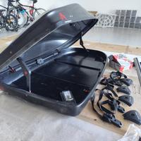 Box tetto auto G3 con barre portatutto completo