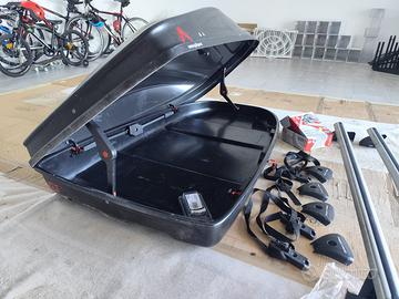 Box tetto auto G3 con barre portatutto completo