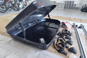 Box tetto auto G3 con barre portatutto completo