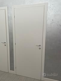 Porta laccata bianca con telaio