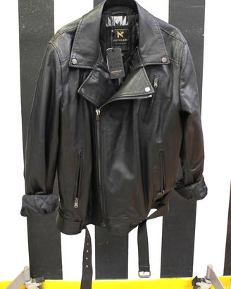 Giacca chiodo in pelle Nuvolari