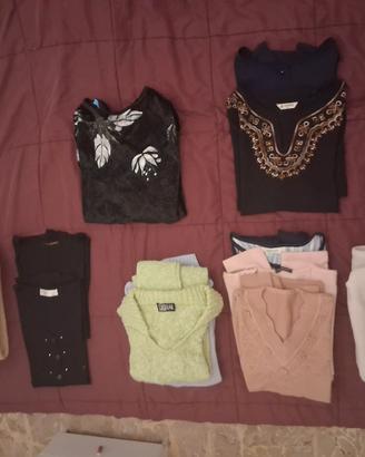 Lotto misto 13 pezzi Maglieria Donna Maglie varie