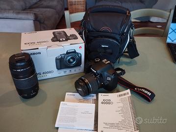 Canon EOS 4000D + 18/55 + 75/300