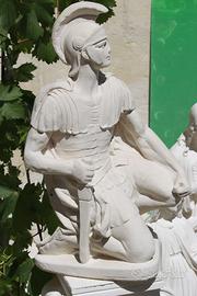 STATUA CENTURIONE ROMANO CM 60 IN CEMENTO