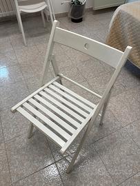 Sedia chiudibile ikea bianca