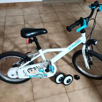 Bicicletta Bambino 4/7 anni con rotelle e faretti