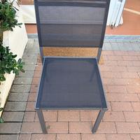 Stock sedie grigio piombo/nero