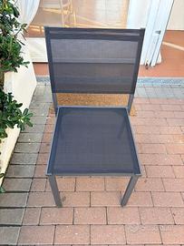 Stock sedie grigio piombo/nero