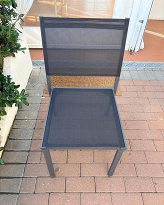Stock sedie grigio piombo/nero