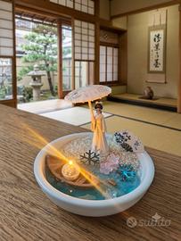 Diorama giapponese Sakura fatto a mano – Decorazio
