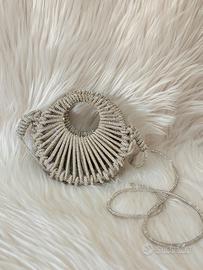 Moon Bag Argento 12cm