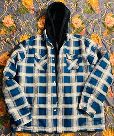 Giacca invernale imbottita Uomo, XXL, blu/turchese