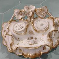 CALAMAIO ANTICO PORCELLANA DECORI ORO