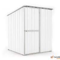 Casetta giardino in Acciaio 1.55x175cm bianco