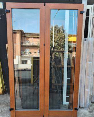 PORTA DUE ANTE ALLUMINIO TAGLIO TERMICO  QUALITÀ 