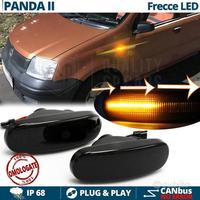 2 Frecce LED Dinamiche Laterali Fiat PANDA 2 Nere