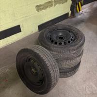 cerchi lamiera fiat 14+gomme goodyear duragrip