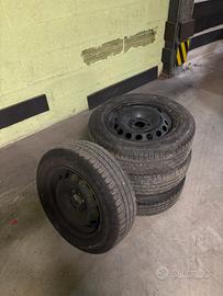 cerchi lamiera fiat 14+gomme goodyear duragrip